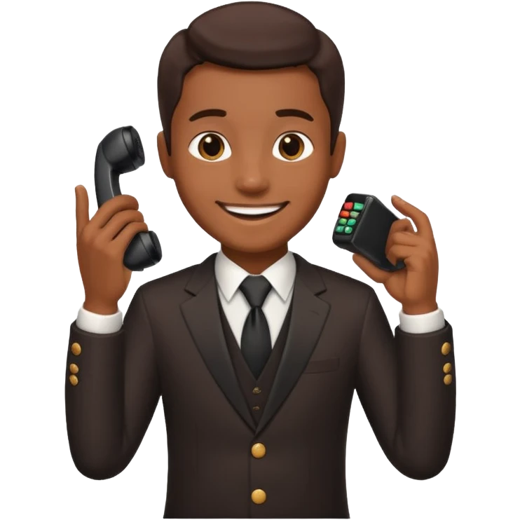 telephone handshake emoji