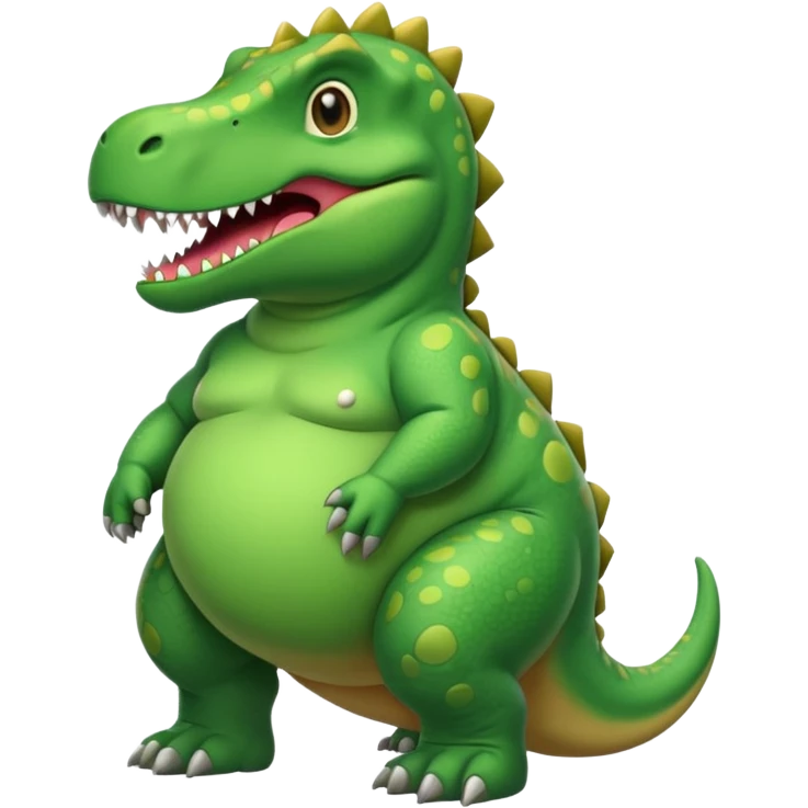 ugly obese dinosaur wearing pit vipers  emoji