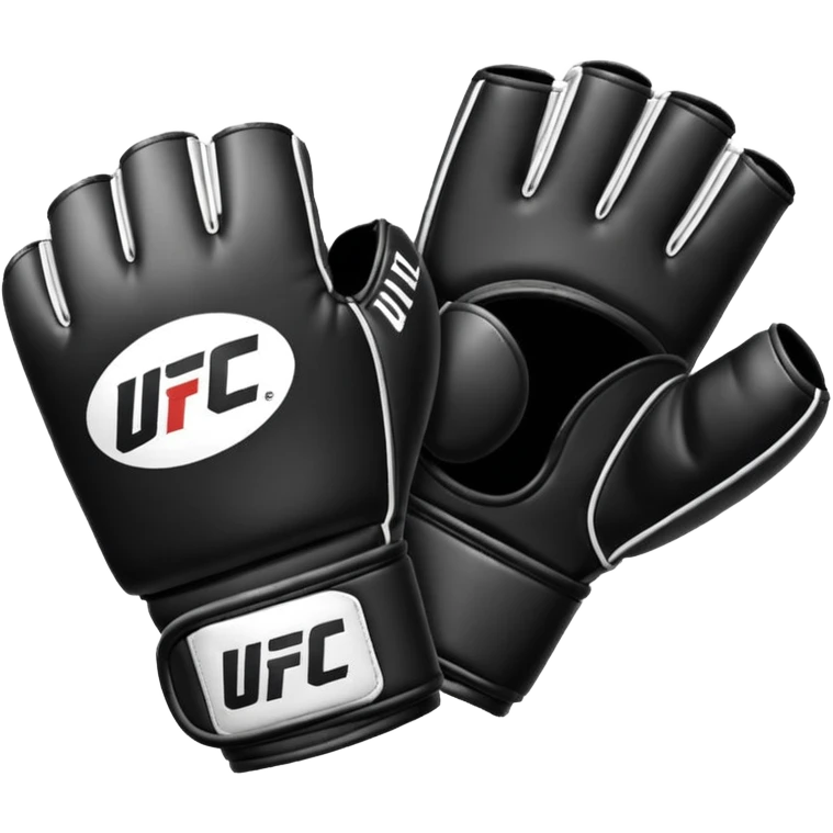 Black and white UFC Glove emoji