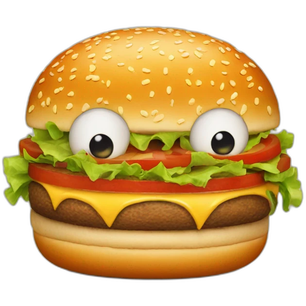 burger with eyes emoji