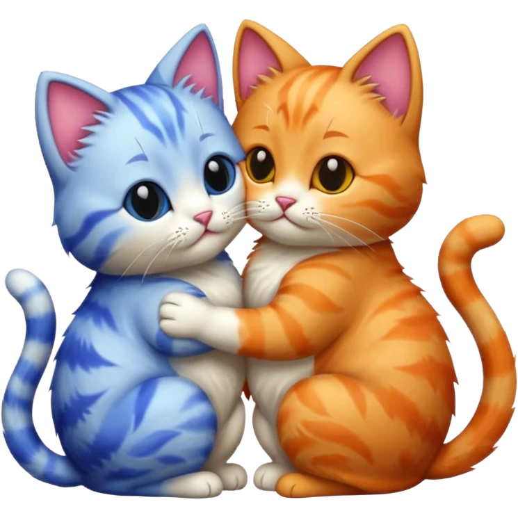 Cats kissing  emoji