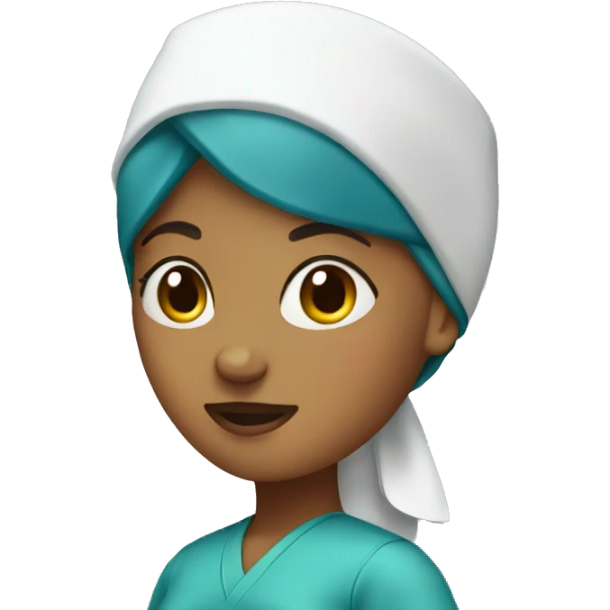 nurse in a headscarf emoji