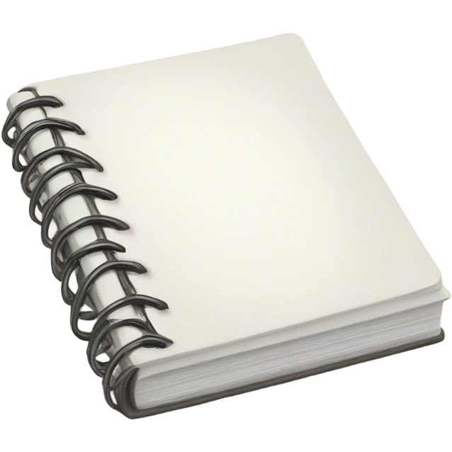 Small note book WHITE emoji