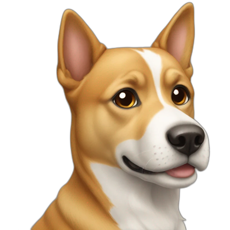 Chat sur un chien emoji