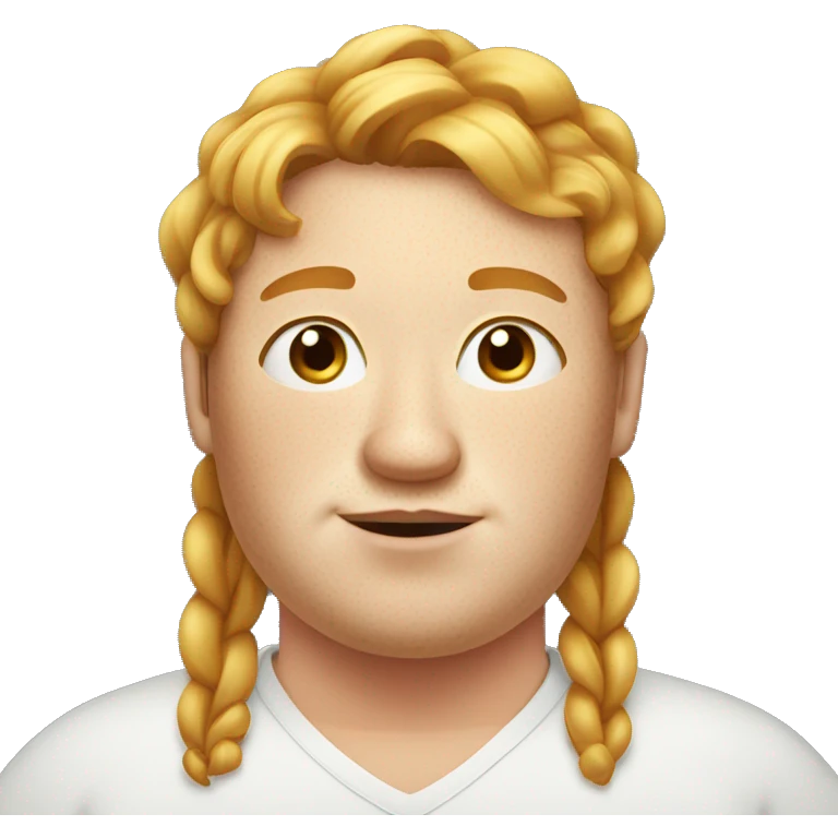Obese, freckled, with golden hair emoji