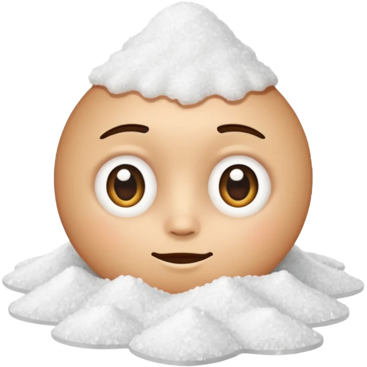 Salt with a face natural has a 2 legs emoji