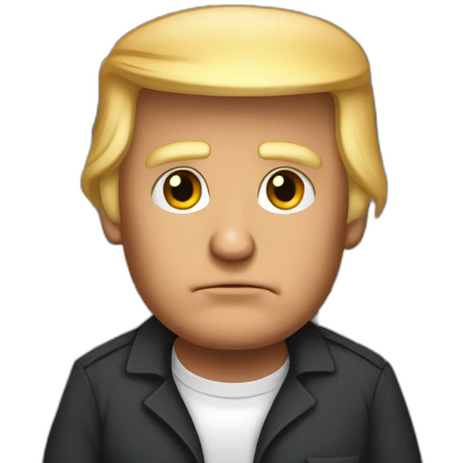 donald trump in prison clothes emoji