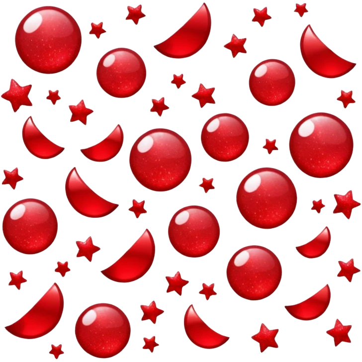 red glitter chat emoji