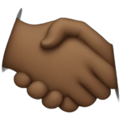 hand shake in unity multi racial emoji