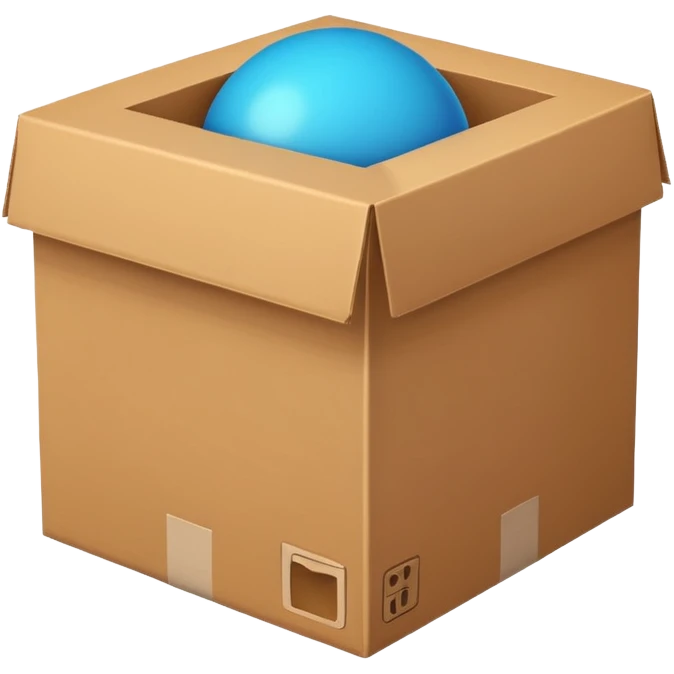 Ball in box emoji