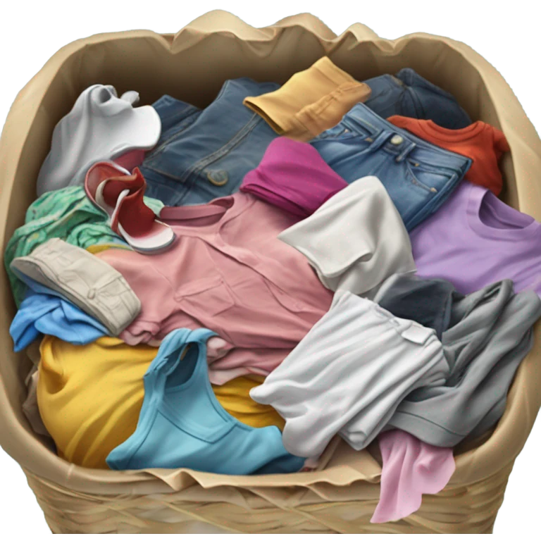 A girls room where the laundry has never been put away for five years emoji
