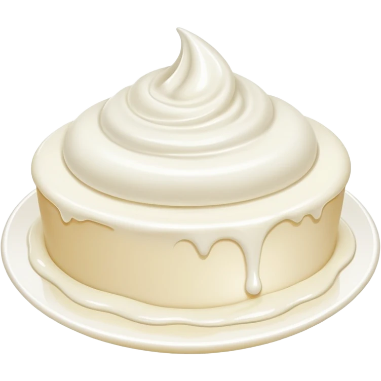White cream emoji