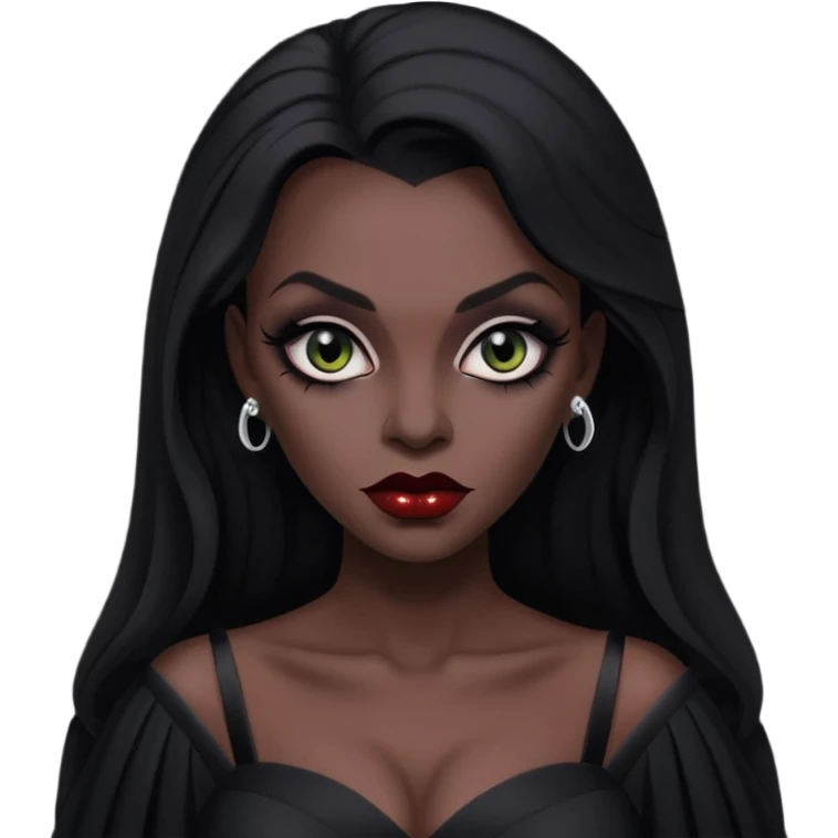 vampira negra emoji