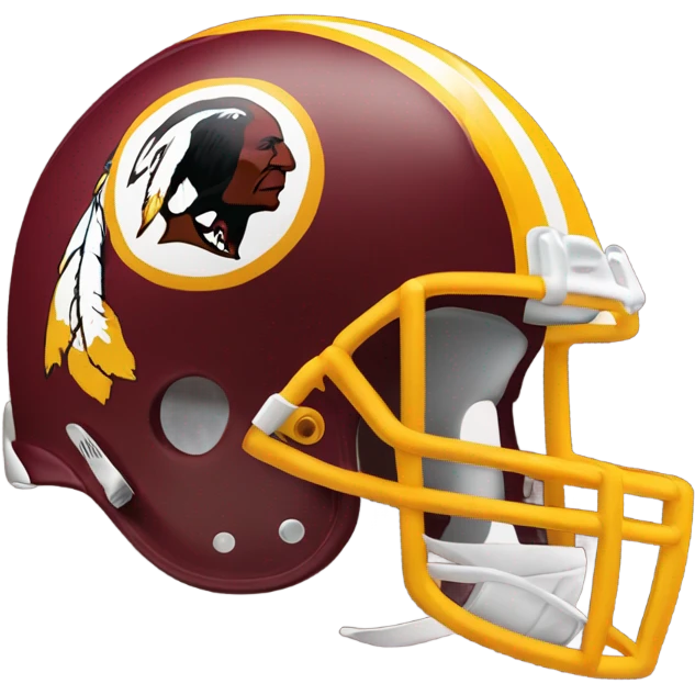 Redskins football helmet emoji