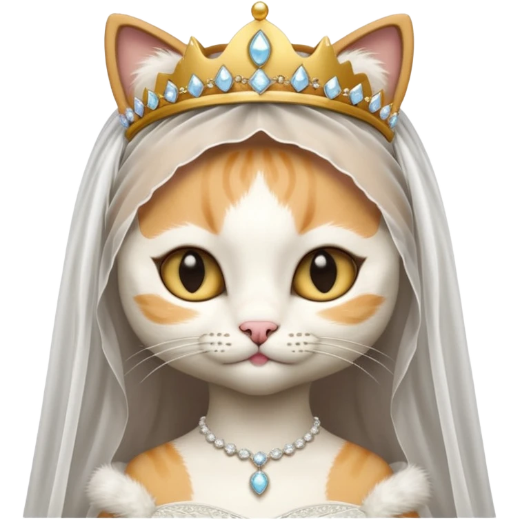 bride cat emoji