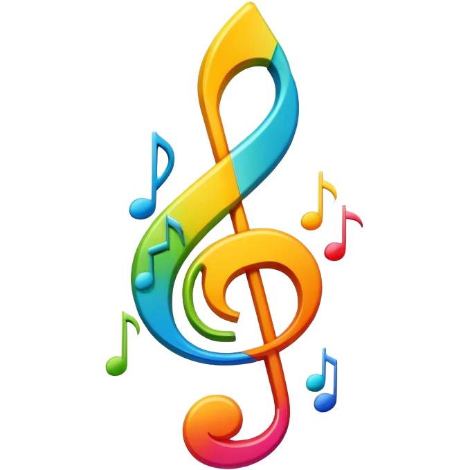 Question mark with musical notes for 'What Do You Mean' song emoji