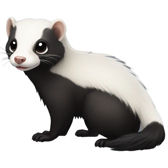 skunk-ferret full-body emoji