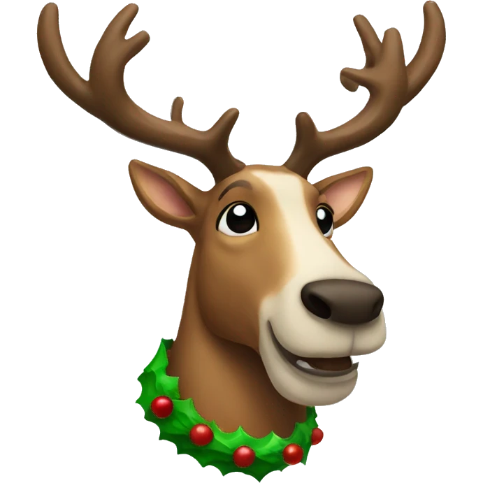 Raindeer christmas emoji