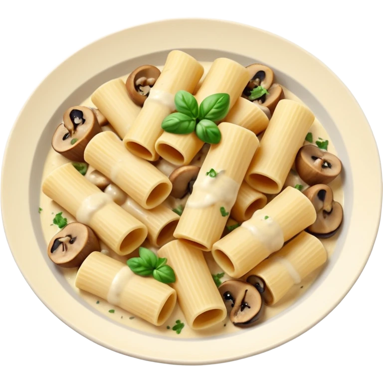 rigatoni mushrooms with creamy sauce emoji