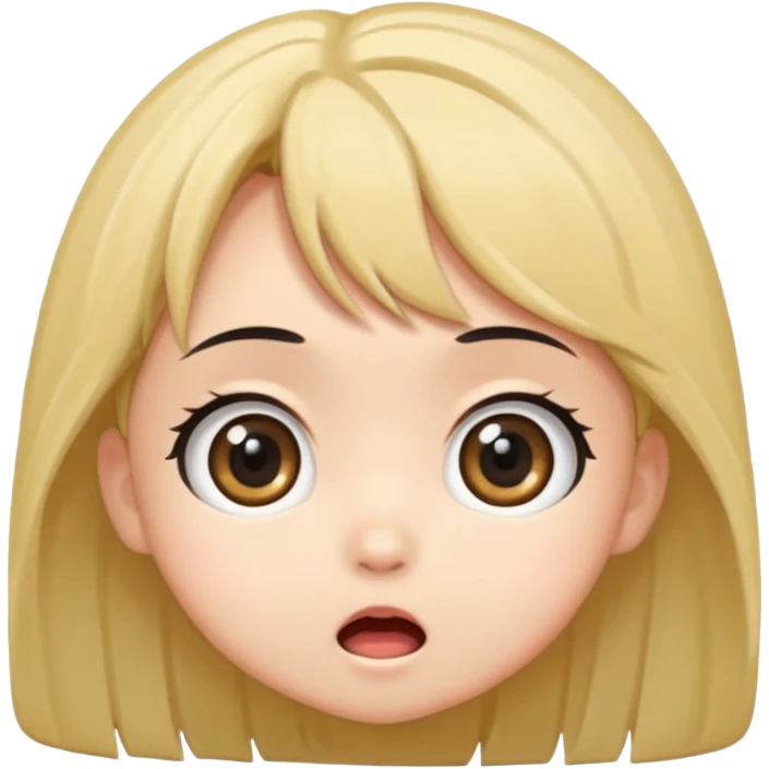 Anime chibi surprised emoji