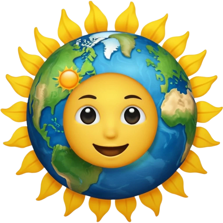 the sun moving  around the earth  emoji