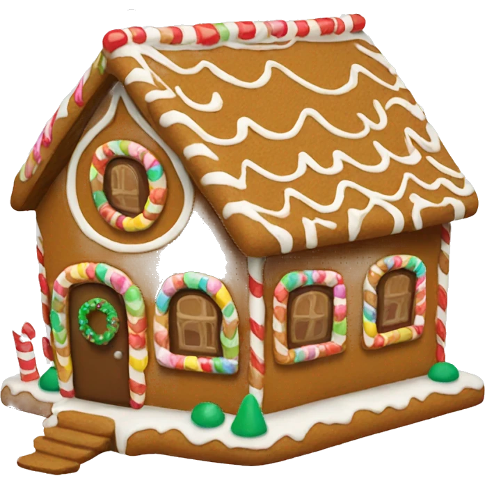 Gingerbread house emoji