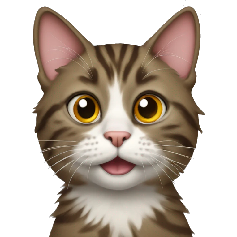 Cat that looks like a muppet emoji