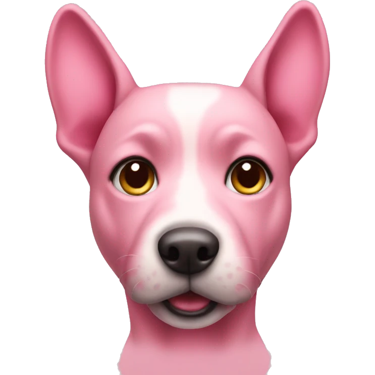 Pink dog  emoji