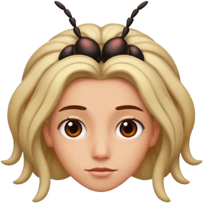 bug in hair  emoji