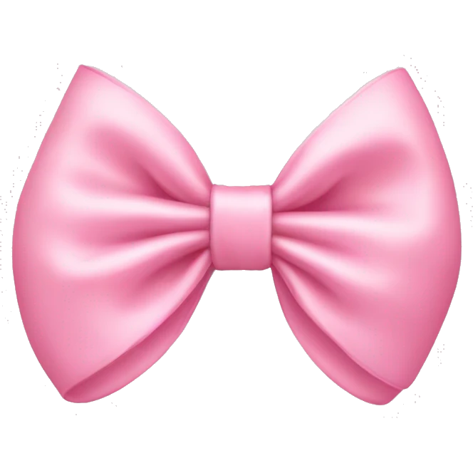 Baby pink bow emoji