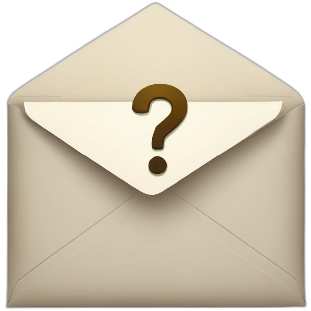 envelope with question mark emoji