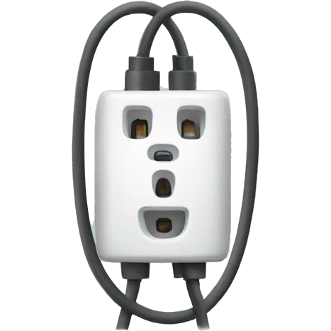 connector connecting with electricity emoji