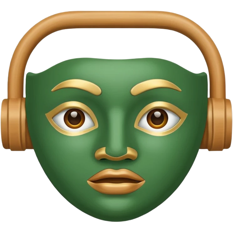 clay mask emoji