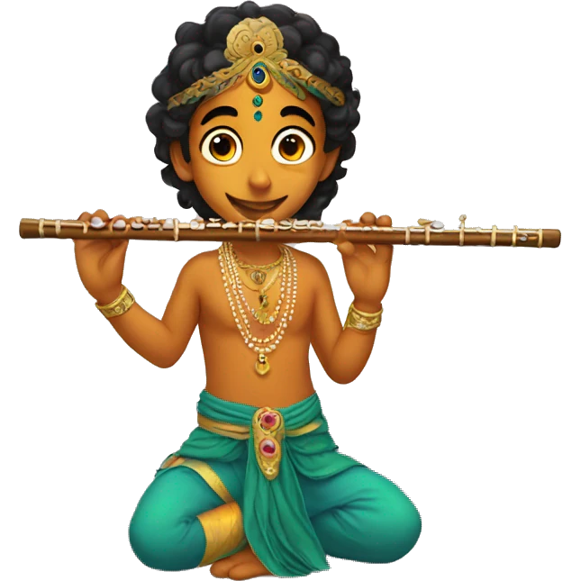 krishna flute emoji
