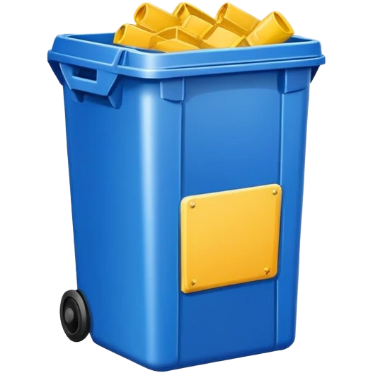 stackable bin blue emoji