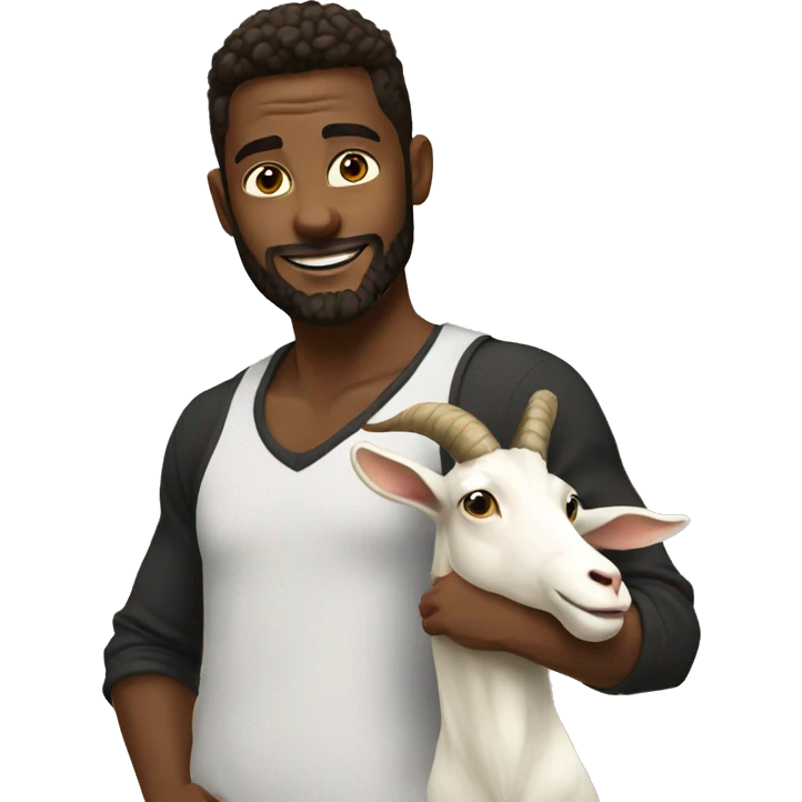 Me on goat emoji