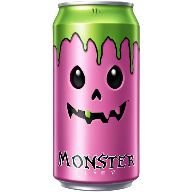 pink can monster energy drink emoji