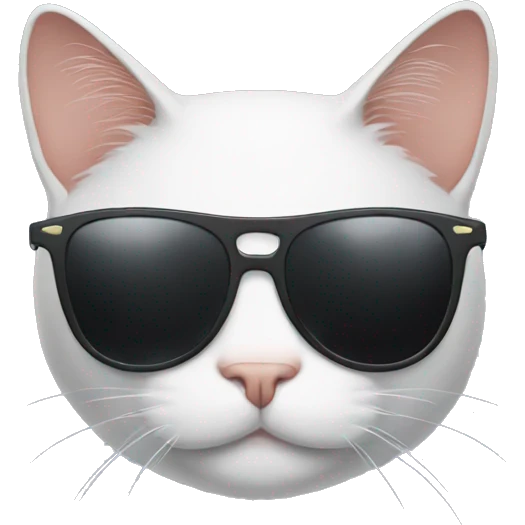 Cat with sunglasses emoji