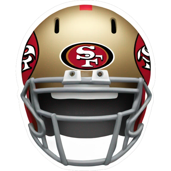 Football team 49ers logo emoji