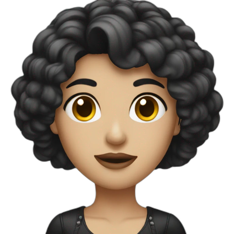 Dark hair mistress emoji