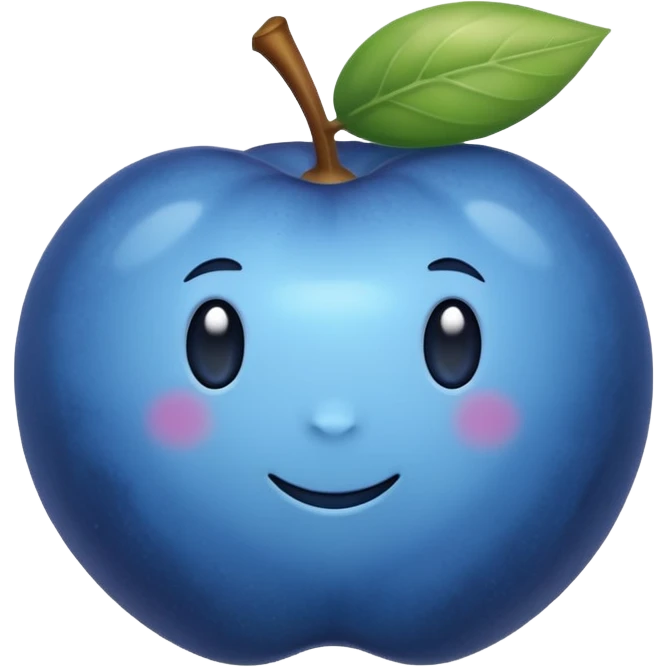 blue fruit emoji