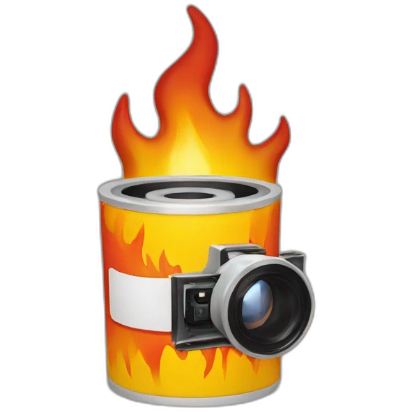 kodak film on fire emoji