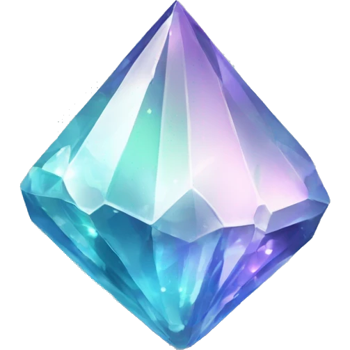 Shiny sparkly glass crystal gem shard emoji