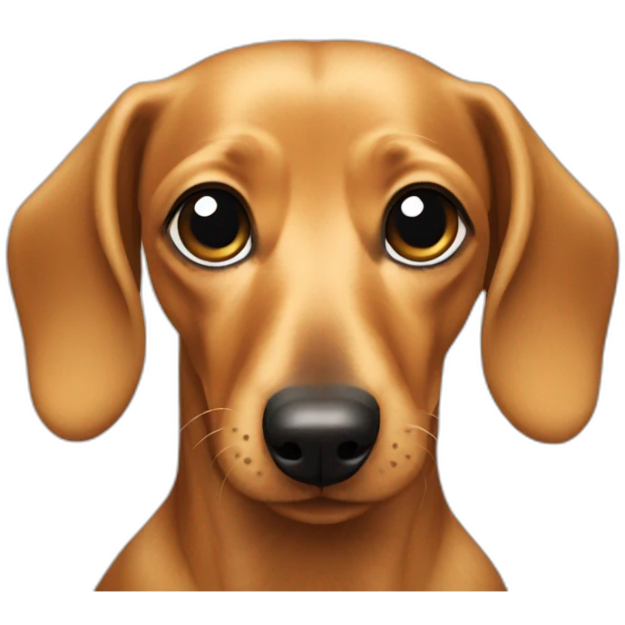 blonde dachshund emoji
