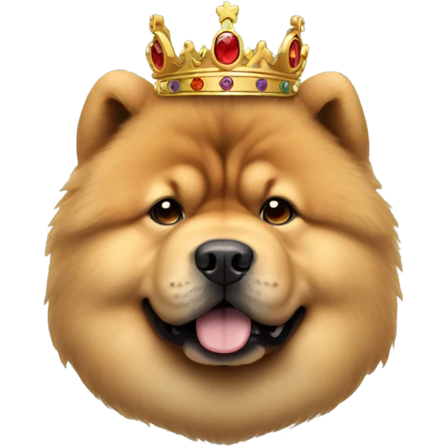 chow chow with crown emoji