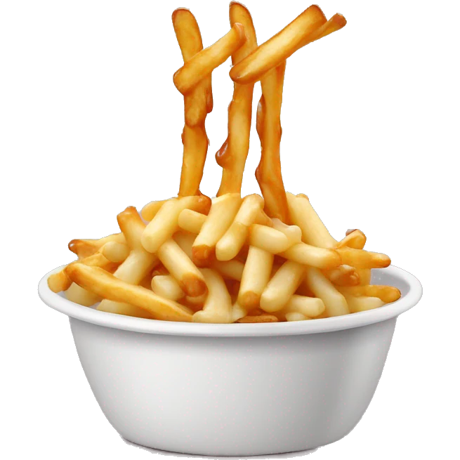 Poutine qui mange des nouilles  emoji