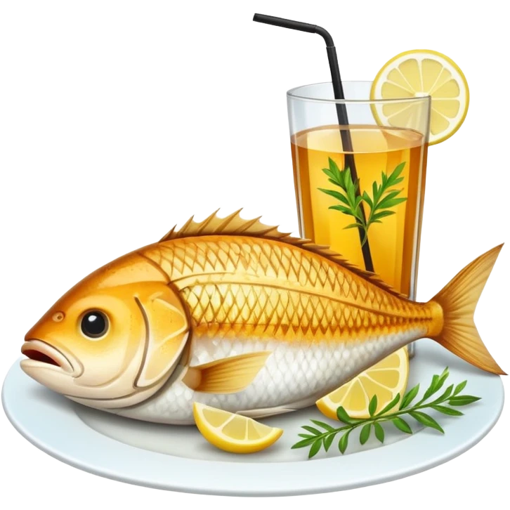 typical Almería tapa such as grilled fish or seafood served with a drink emoji