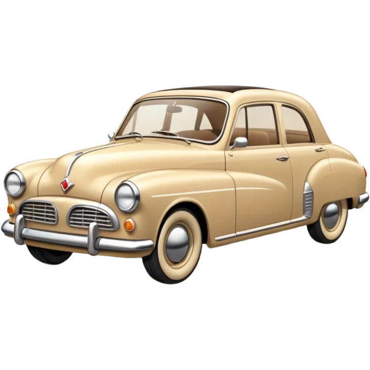 Beige retro car emoji