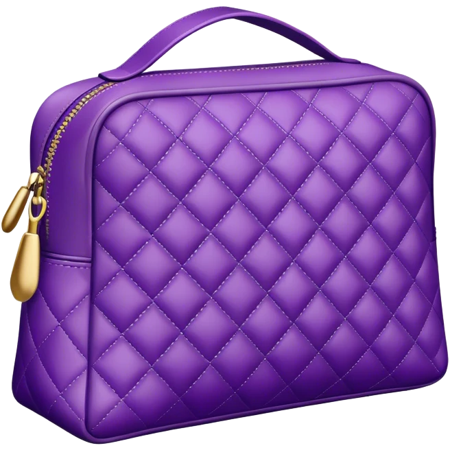 violet cosmetic bag emoji