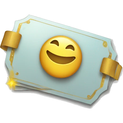 shining ticket emoji